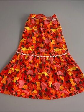 Farm Riofor Anthropologie XS bright floral tiered skirt new with tags #797CL